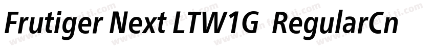 Frutiger Next LTW1G  RegularCn字体转换